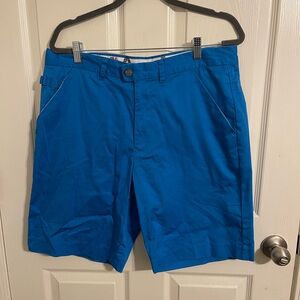 Royal & Awesome Blue Men's Golf Flat Front Shorts